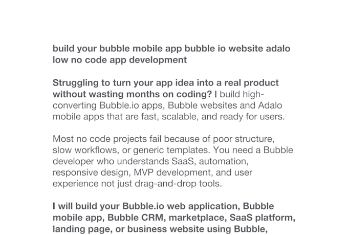 build your bubble mobile app bubble io website adalo low no code app development
